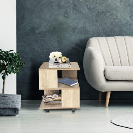 Admira Premium Engineered Wood End Table (Finish Color - Sonoma Oak, DIY)